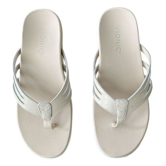 Vionic Alta Cream Sandals Elegant Minimalist Design Sandal Women’s Size 6M - Picture 1 of 10